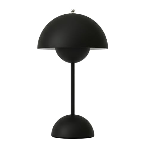 NordGlow Scandinavian LED Desk Lamp – Black, Adjustable Dimmable Table Lamp, Modern Minimalist Design, Energy-Efficient LED, Home & Office Lighting - color: Black