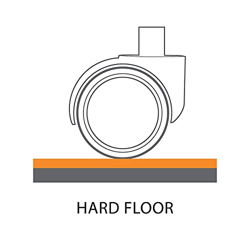 Staples Office Chair Mat, Clear, Hard Floors, 48x36 Inch, Textured | Extended under-desk coverage with smooth glide on hard flooring surfaces. - size: 36" x 48", style: Hard Floor