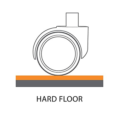 Staples Office Chair Mat, Clear, Hard Floors, 48x36 Inch, Textured | Extended under-desk coverage with smooth glide on hard flooring surfaces. - size: 36" x 48", style: Hard Floor