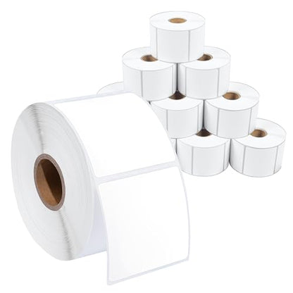 3" X 3" Square Direct Thermal Labels (5000 Count, 10 Roll) - size: 3" X 3"