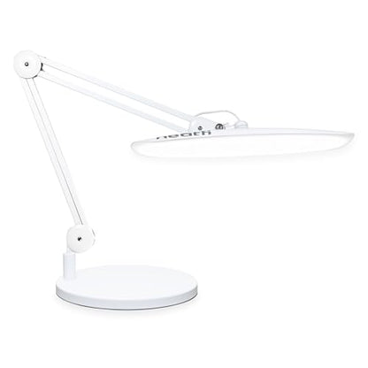 Neatfi XL 2200 Lumens 24W LED Desk Lamp - 4-Level Dimmable Task Light | Home Office, Crafts & Workbench | 20-Inch Wide Head (White, Non-CCT with Base) - color: White, size: Non-CCT with Base