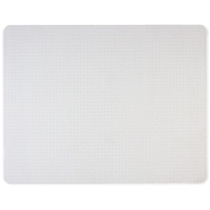 Staples Office Chair Mat, Clear Floor Mats, Flat-Pile Carpets, 60 x 46 Inch, Smooth Glide - size: 46'' x 60'', style: Flat-Pile