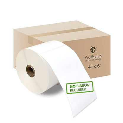 2 Rolls (900 Labels) 4" x 6" Direct Thermal Paper Shipping Label White, 450 Labels per roll - size: 4" x 6" (450), style: 2 Rolls
