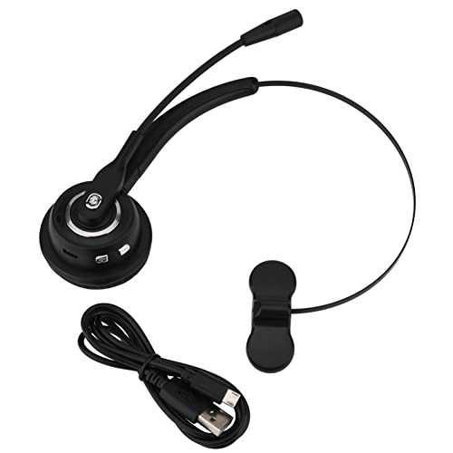 Call Center Headset with Noise Cancelling Mic - 12 Hours Wireless Communication