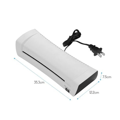 OSMILE SL200 Laminator Machine for Hot and Cold Lamination - A4 Size Document Photo and Card Laminating Machine with 230mm Entry Width - Two Roller System for Home and Office Use