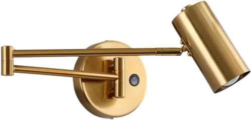 Modern Adjustable Wall Lighting Fixture - Swing Arm Spotlight Sconce with Foldable Design - Versatile Ceiling & Wall Mounted Lamp for Home Decor and Task Lighting