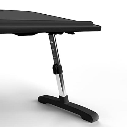 Limitless TotalDesk Portable Modern Workstation and Lap Desk with Adjustable Height & Tilt (Black) - color: Black