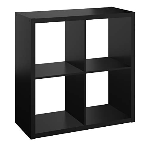 ClosetMaid Decorative Open Back 4-Cube Storage Organizer, Black - color: Black, size: 4-Cube