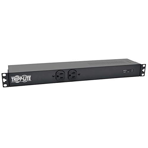 Tripp Lite PDU 1.92kW, 120V, Single-Phase Basic PDU with Isobar Surge Protection - 3840 Joules, 14 Outlets, L5-20P Input (5-20P Adapter), 15 ft. Cord, 1U (PDUH20-ISO) - size: 20 Amps, style: 14 Outlets