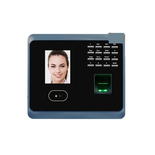 UF100 Face Recognition Time Attendance Machine, WiFi Fingerprint Reader, Face Clock for Small Businesses and Offices for Small Businesses,Black,IC
