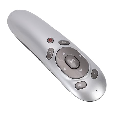 Wireless Presentation Clicker, 2.4GHz Remote Presenter with Gyroscope & 15M Range, Ergonomic Presentation Tool for Business Teaching Speech