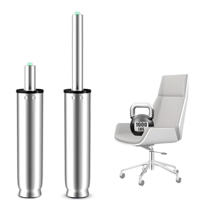 9 Inches to 13 Inches Office Chair Cylinder Replacement, 4'' Stroke, Heavy Duty 1000 lbs, Hydraulic Pneumatic Shock Piston, Universal Gas Cylinder Fit for Most Office Chairs, Class 4 (Polished Steel) - color: Polished Steel, size: 4'' Travel Length