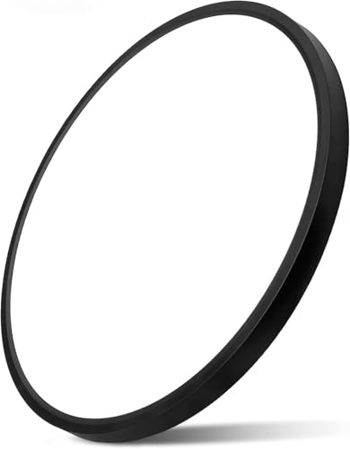 24Inch Black Large LED Flush Mount Ceiling Light, 50W, 5480LM, 3CCT | 3000K/4000K/6000K CCT Selectable, Black Close to Ceiling Round Flat Panel Light, Super Slim LED Ceiling Light for Bedroom - color: Black, size: 24" 1PK
