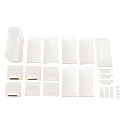 3 Drawers Narrow Storage Cabinet, 3 Tiers Slim Bathroom Storage Cabinet, 16.5" L X 7.5" W X 22.2" H Slim Rolling Cart for Living Room, Kitchen, Bathroom, Office - size: 3 Tiers