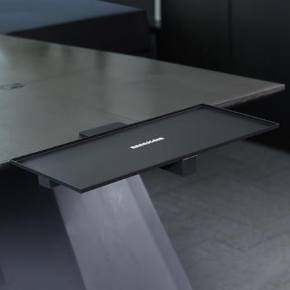 Desk Extender Tray, 22 x 10 Inch | Heavy Duty, Clamp-On Desk Shelf, Home Office Organization, Workspace Storage - size: 22 x 10 Inch