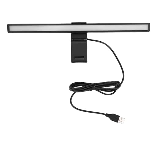 Anti Glare Computer Screen Lamp Dimmable Eye Care Light Bar for Working, Asymmetrical Light Source for Enhanced Focus At Computer, ABSPower 5W