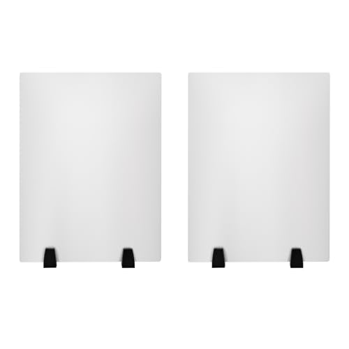 Desk Divider,2 PCS Desk Privacy Panel and Privacy Shields Frosted Acrylic Clamp-on Desk Partition for Office,School,Reception,24” W x 18”H - size: 24 x 18 in