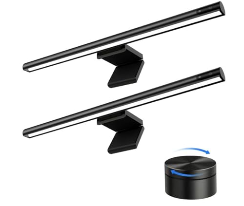Computer Monitor Light Bar Wireless Remote Control Multi-Screen Light Dimmable Switch USB Powered E-Reading LED Pendant Light for Office/Home, Brightness/Color Temperature Adjustment