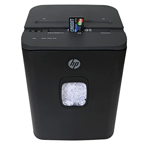 HP - Micro Cut Paper Shredder, 16-Sheet with Slide Top for Office - size: 16 Sheet