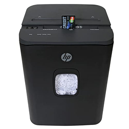 HP - Micro Cut Paper Shredder, 16-Sheet with Slide Top for Office - size: 16 Sheet