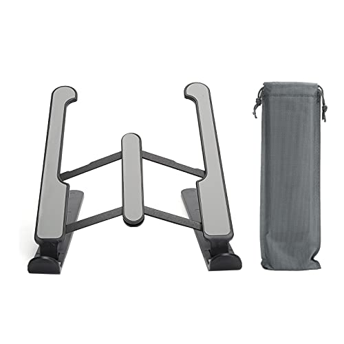 Sorandy Laptop Stands, Foldable Riser, Ergonomic Ventilated Cooling Computer Notebook Stand, Ideal for Heightening Frame (Black)