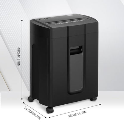 Wingwise Ultra Low Noise 48dB Paper Shredder for Home Office - color: Black, size: 15 Sheets