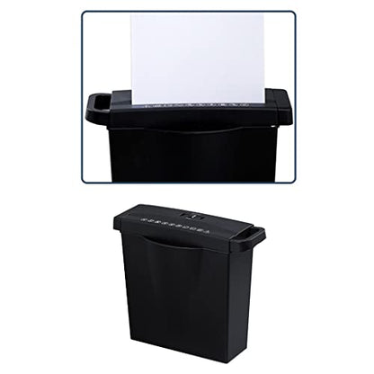 6 Strip Cut Paper Shredder Micro Photo Portable Electric Silent A4 Home Office Use 7L Capacity