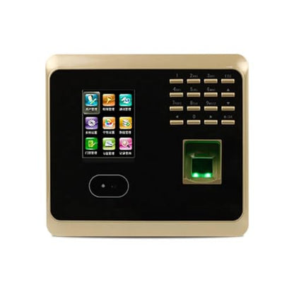 2.8 Inch LCD Time Clock for Small Businesses WiFi Fingerprint Face Recognition Access Control Time Attendance System for Small Businesses(Attendance Gold) - color: Attendance Gold