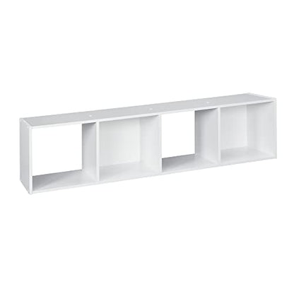 Closetmaid 4 Cube Stackable Storage, White - color: White, size: 4-Cube