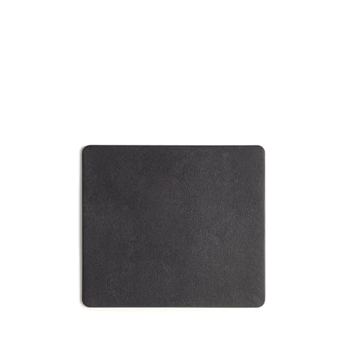 Leatherology Modern Mouse Pad - Full Grain Leather - 8" H x 9" W - Black - color: Premium Black