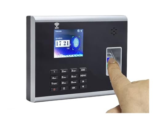 Biometric Employee Attendance Machine, WiFi Fingerprint Time and Attendance System Employee Workforce Time Clock Management Solution Quick Recognition