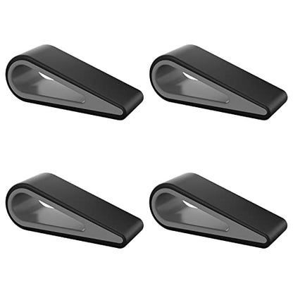 MoKo Universal Laptop/Computer Keyboard Stands,[4 Pack]Anti-Slip Silicone Tilting Wedge Riser Stable Kickstand,Ultra Compact Ventilated Tablet Stand Portable Elevation Feet for Notebook Keyboard-Black - color: Black