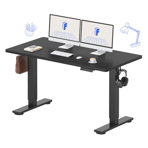 FLEXISPOT 55x24 Inch Electric Standing Desk, Black - color: Black, size: 55"x24"