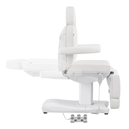 Full Electrical Medical Aesthetic Chair Facial Beauty Bed Podiatry Doctors Office Chair with 3 Motors INK - color: White-2pack