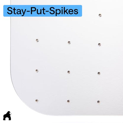 GORILLA GRIP Office Chair Mat for Carpet Floors, Heavy Duty 29x47 Clear Lip - size: 29"x47", style: Carpet Floor with Lip