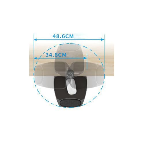 Clamp-on Mouse Tray Under Desk Adjustable Clamp Rotating Wrist Mouse Extended Holder for Desks Computer Platform Tray Padding Arm Rest Pad Black