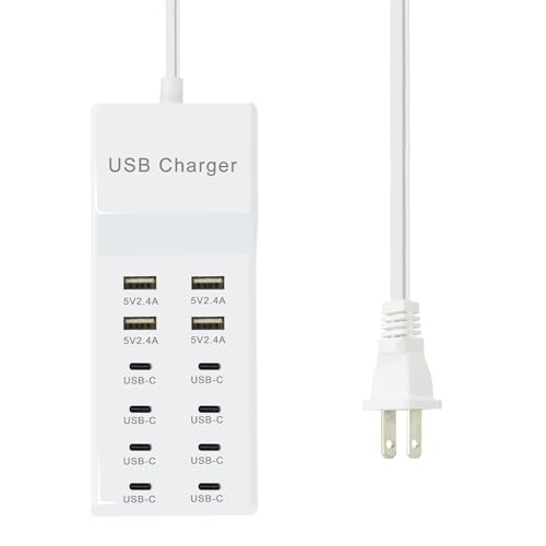 USB C Multiport Power Strip USB Desktop Fast Charging Station