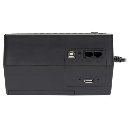 Tripp Lite 550VA UPS Battery Backup Surge Protector Efficient Energy-Star Certified, AVR, 8-Outlet Uninterruptible Power Supply, Dataline Protection, 3-Year Warranty & $100,000 Insurance (ECO550UPS) - style: 550VA