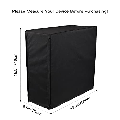 Computer CPU Dust Cover, Waterproof Desktop PC Mid-Tower Computer Host Dustproof Cover Full Case Protector with Zipper, Anti-Static CPU Tower PC Dust Covers (8.5W x 18.5H x 19.7D)