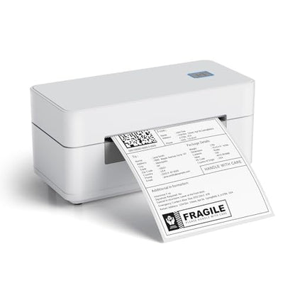 Bluetooth Thermal Shipping Label Printer 4x6 Wireless Direct Thermal Label Machine Small Business High Speed Portable Maker Compatible with Android, iOS & Windows for Ebay Shopify USPS
