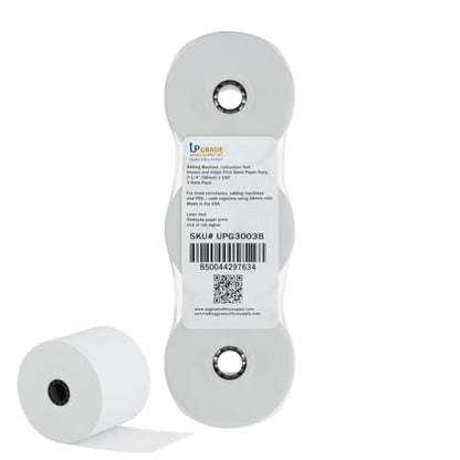 Upgrade Office Supply Adding Machine Tape, 2 1/4 x 150 ft, 3 Pack, Made in USA