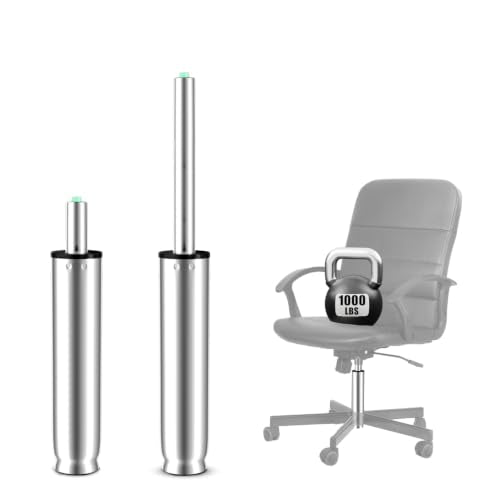 10 Inches to 15 Inches Office Chair Gas Lift Cylinder Replacement, 4.5'' Stroke, Hydraulic Pneumatic Shock Piston, Heavy Duty, Universal Diameter Fit for Most Office Chair, Class 4 (Polished Steel) - color: Polished Steel, size: 4.5'' Travel Length