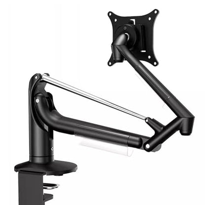 Single Monitor Desk Mount, Gas Spring Monitor Arm, Adjustable Height and Angle, with Clamp/Grommet Mounting Base, Support Max 34 Inch Computer Screen, Up to 10kg (B) - color: B