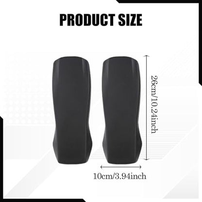 Milageto 2X Office Chair Armrest Pads Replacement PU Leather Universal Accessories Comfortable Water Resistant Office Chair Arm Rest, Style B