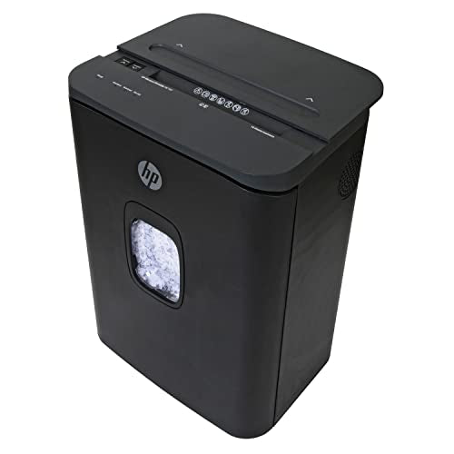 HP - Micro Cut Paper Shredder, 16-Sheet with Slide Top for Office - size: 16 Sheet