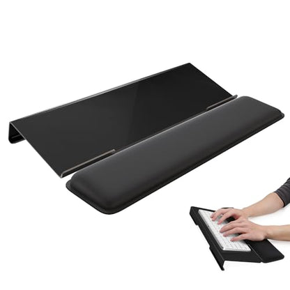 Laborio Computer Keyboard Wrist Rest, Keyboard Riser Stand for Desktop - color: Black