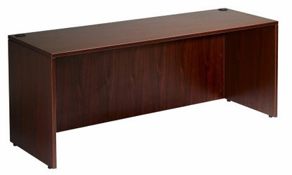 Boss 71 by 24 Credenza Shell, Mahogany - color: Mahogany