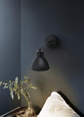 Yosoan Set of 2 Black Vanity Reading Wall Sconce with On Off Switch - color: Black