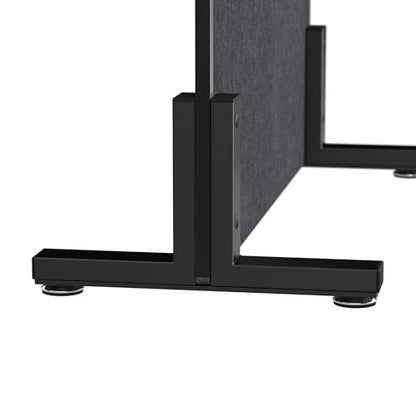 Bush Business Furniture 24W x 55H Freestanding Privacy Screen in Cool Charcoal, Standing Office Partition with Acoustic Sound Dampening Panel - color: Cool Charcoal