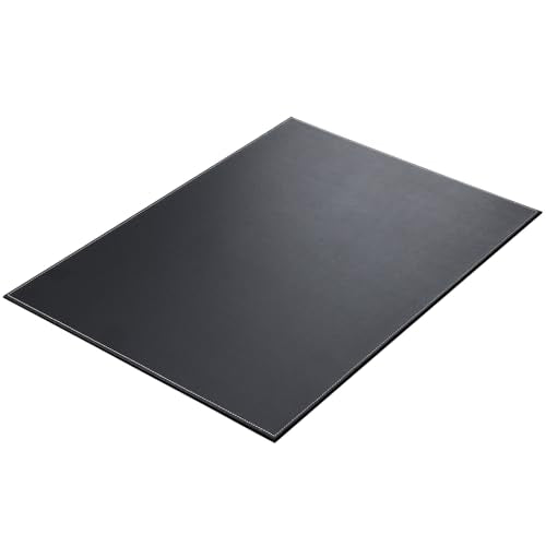 KINGFOM Desk Pad & Mat 24" x 18" Protector Large Mouse Pad PU Leather for Desktops and Laptops (Black) - color: Black-a110